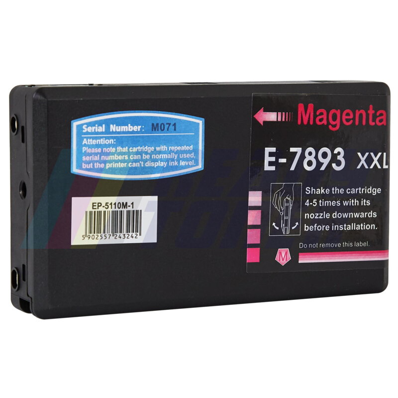 Atramentový cartridge Epson 5110M (C13T789340 / T7893) magenta (purpurový), kompatibilný